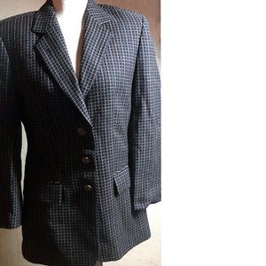 Ravens New Navy Gold Textured Blazer Size 8